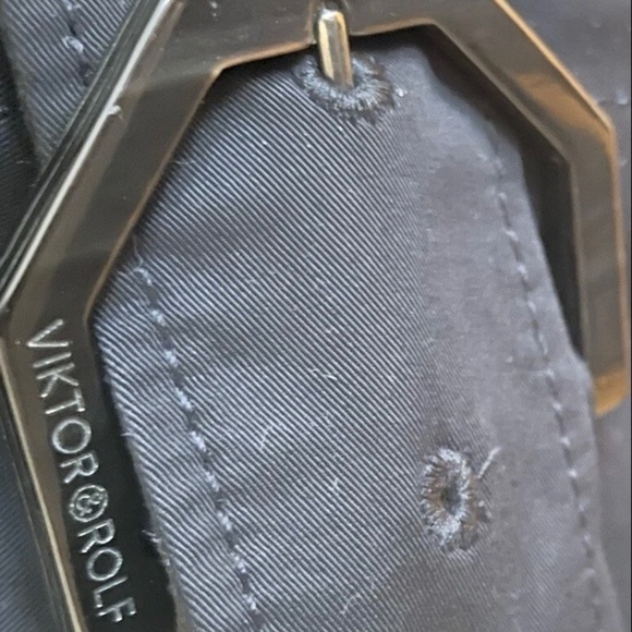 NWT! RUNWAY! Viktor & Rolf Buckled Trench Coat  Size IT 42 BLACK  Italy - Picture 11 of 15